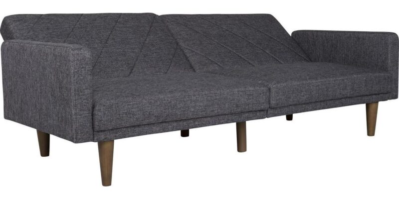 DHP Paxson Futon, Dark Gray Linen - Image 20