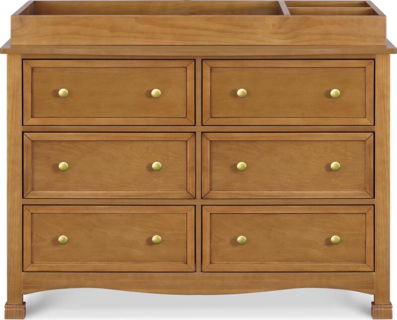 DaVinci Kalani 6 Drawer Double Wide Dresser in Chestnut - Image 5
