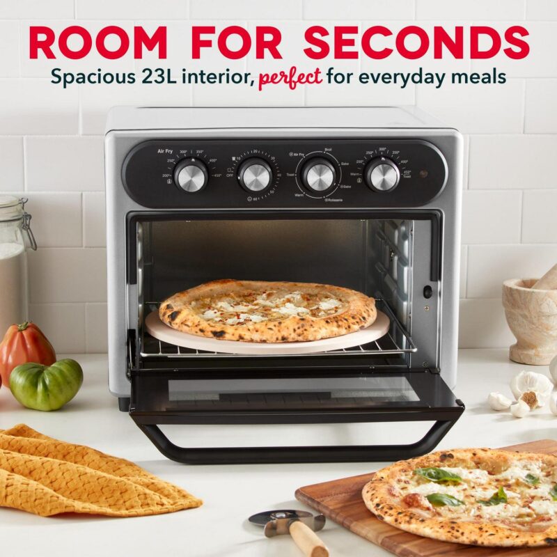 Dash Chef Series 7 in 1 Convection Air Fryer Oven With Non-Stick Fry Basket, Baking Pan and Rack, 23L, 1500 Watt - Image 5