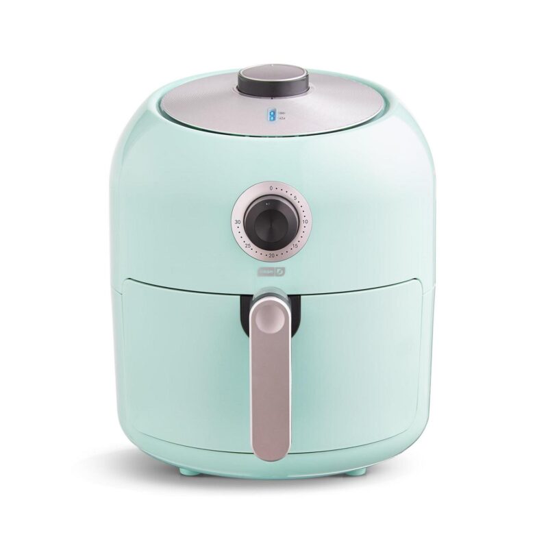 Dash Family Size Air Fryer with Temp Control, Nonstick Basket, Recipe Guide + Auto Shut off, 6 Quart - Aqua - New - 16.1 in. Tall - Image 2