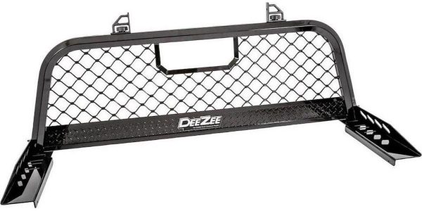 Dee Zee 73-15 GM/F-Series/F150/Dodge Ram with Mesh Black Aluminum Cab Rack