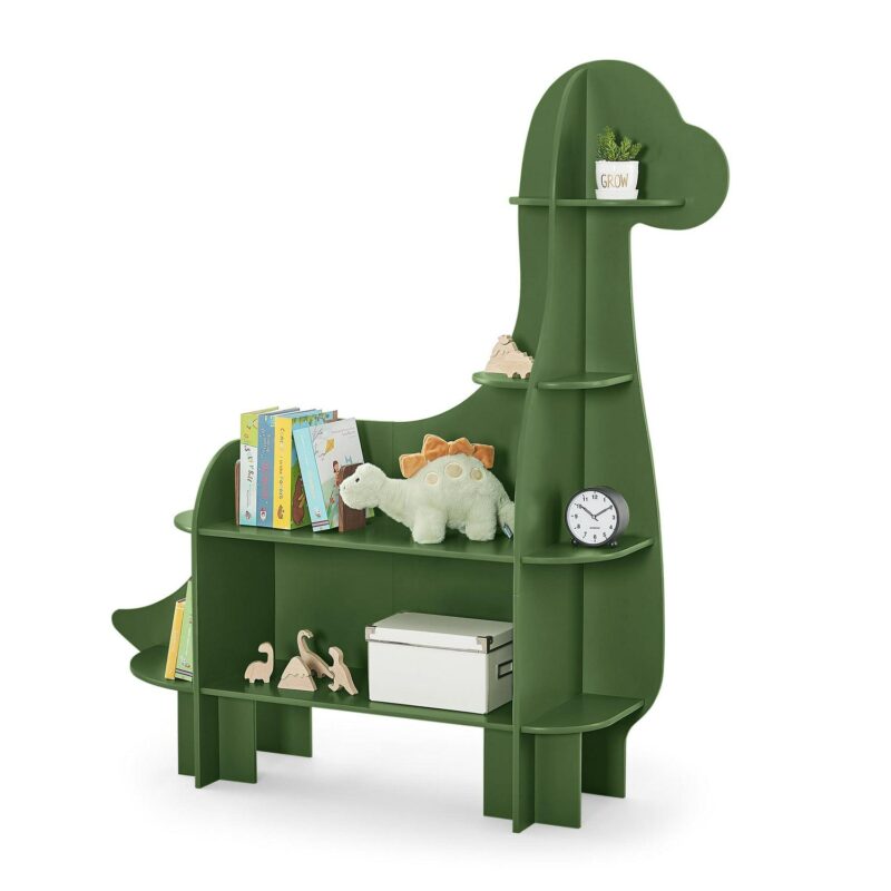 Delta Children Dinosaur Bookcase - Greenguard Gold Certified, Fern Green - Image 4