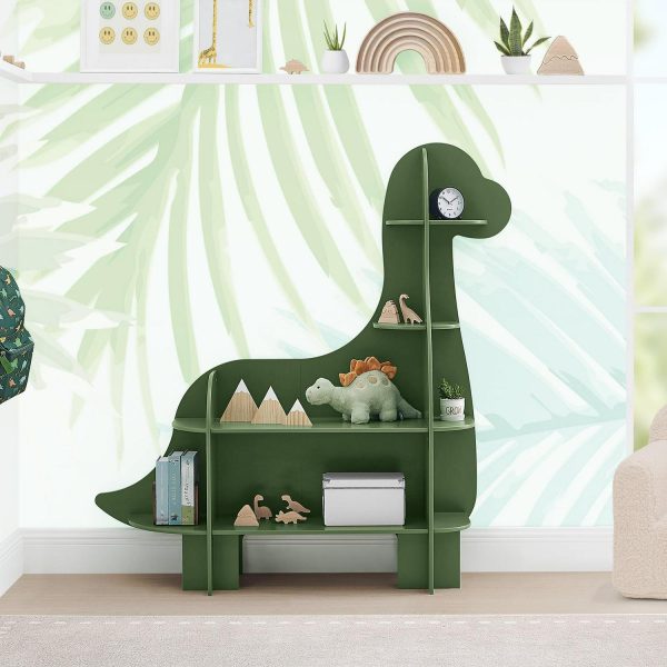 Delta Children Dinosaur Bookcase - Greenguard Gold Certified, Fern Green
