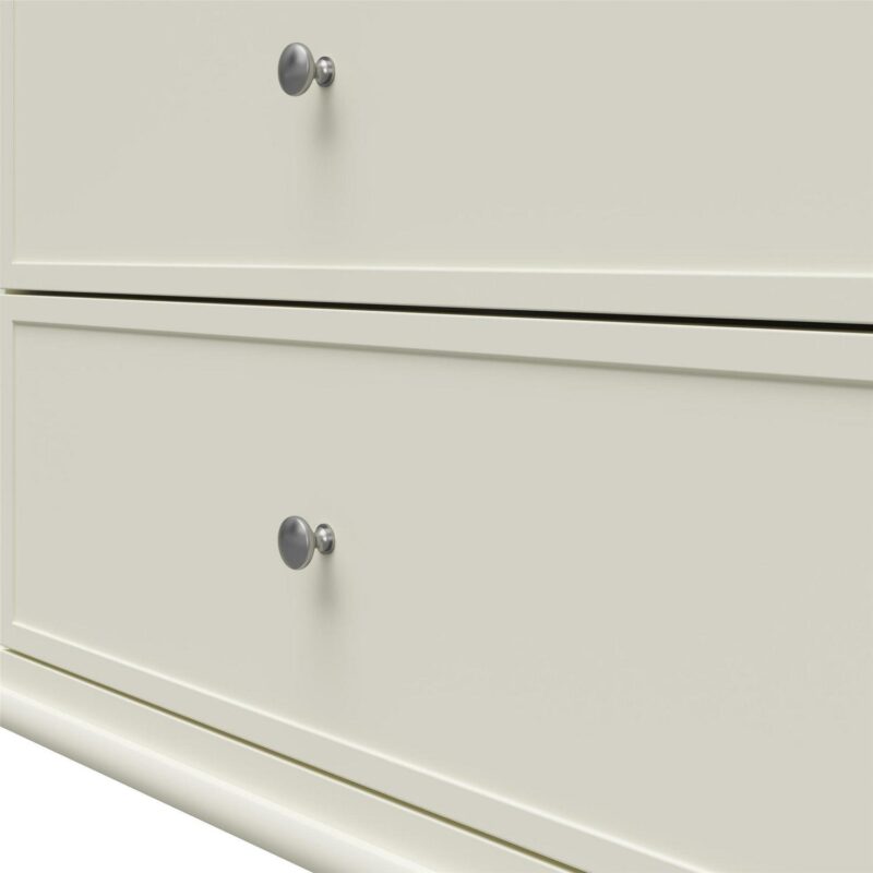 Desert Fields Eclectic Boho 6-Drawer Dresser, Soft White - Image 7