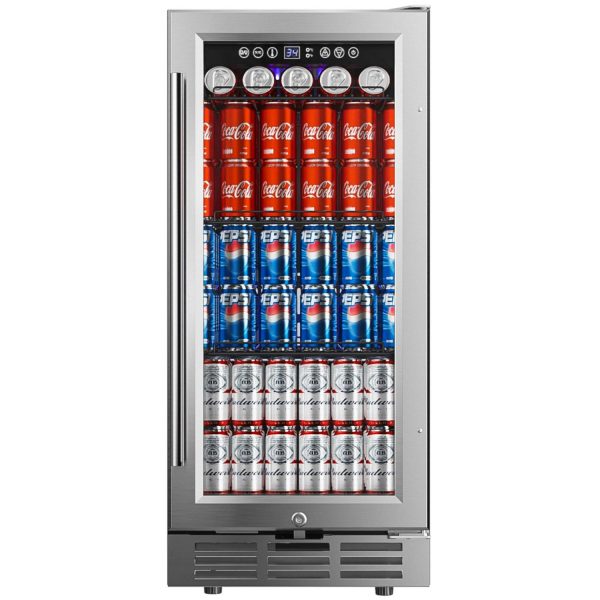 EUHOMY 3.6 Cu.ft. Under Counter Beverage Refrigerators Cooler for Soda, Water, Wine, Home Kitchen Bar