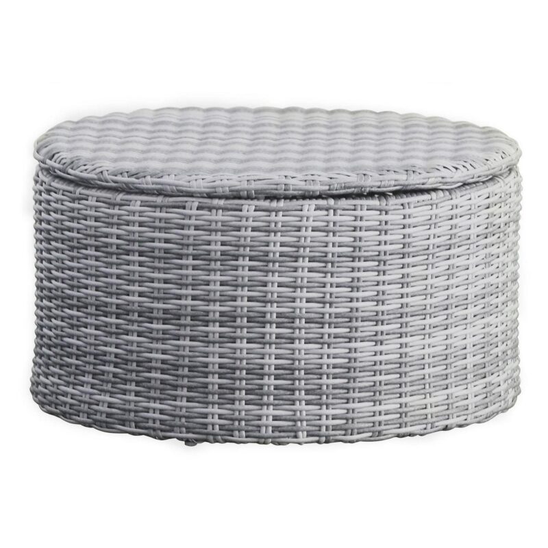 Elle Decor Vallauris Outdoor Coffee Table with Storage Grey - Image 4