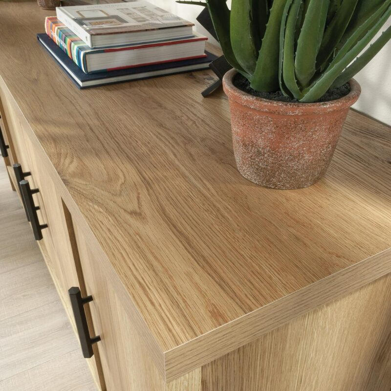 Erie Collection, by Sauder Television Stand for TV' up to 60 , Timber Oak finish - Image 7