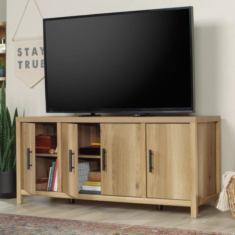 Erie Collection, by Sauder Television Stand for TV' up to 60 , Timber Oak finish - Image 3