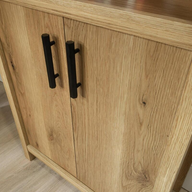 Erie Collection by Sauder Library Bookcase W/ Doors, Timber Oak Finish - Image 7