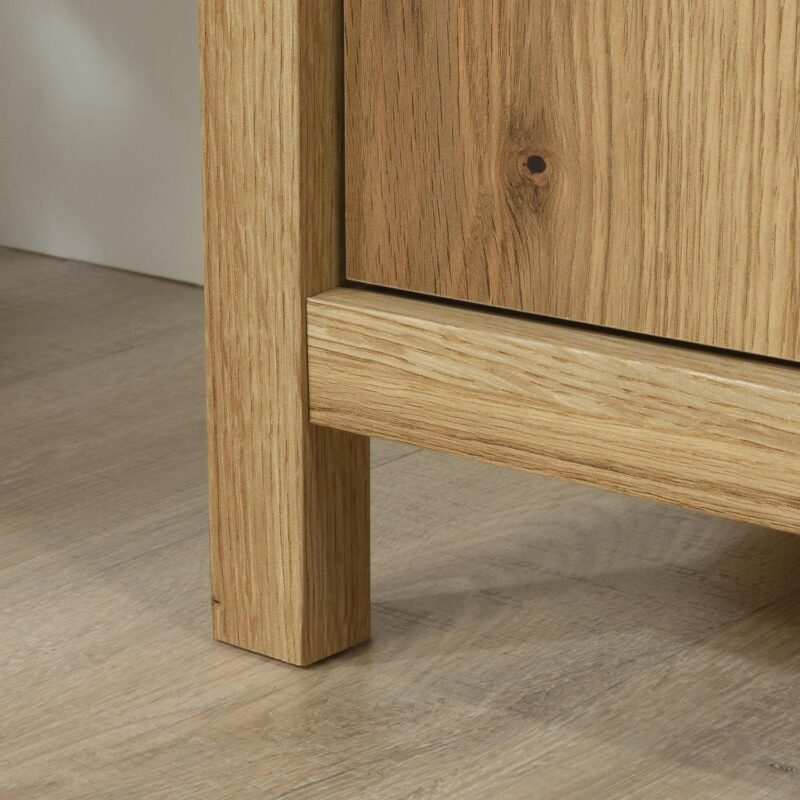 Erie Collection by Sauder Library Bookcase W/ Doors, Timber Oak Finish - Image 6