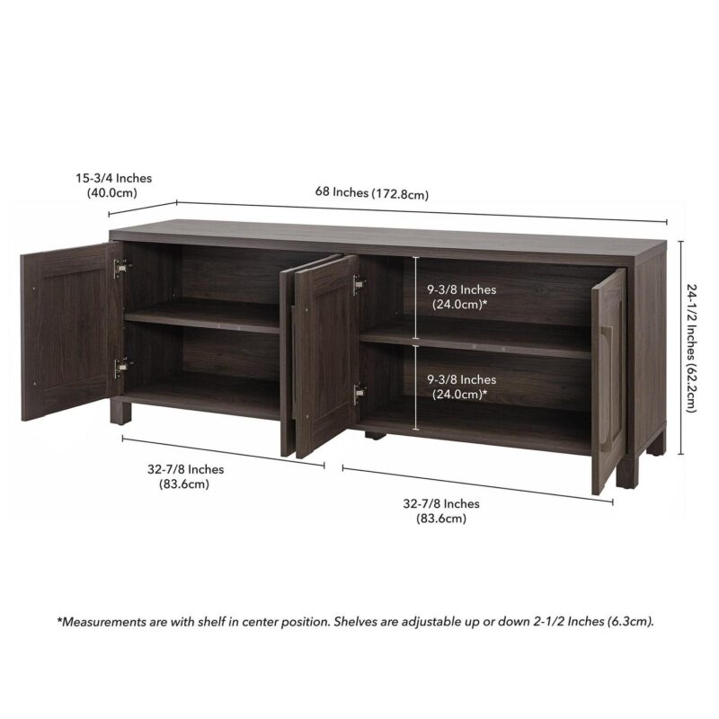 Evelyn&Zoe Chabot Rectangular TV Stand for TV's up to 75 , Alder Brown - Image 8