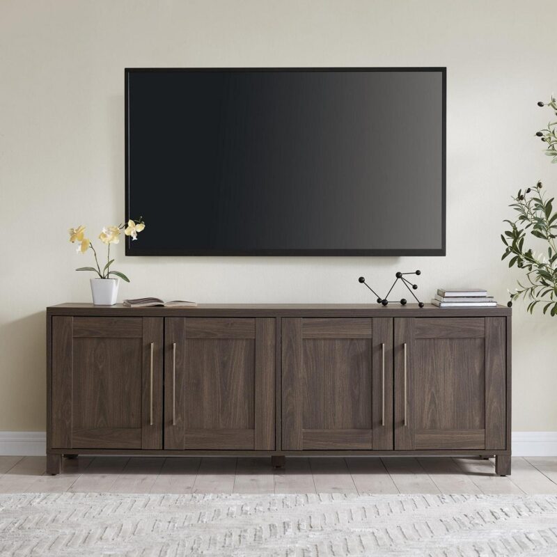 Evelyn&Zoe Chabot Rectangular TV Stand for TV's up to 75 , Alder Brown - Image 2