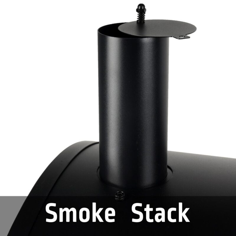 Expert Grill 28  Charcoal Offset Smoker Grill with Side Firebox, Black, New - Image 3