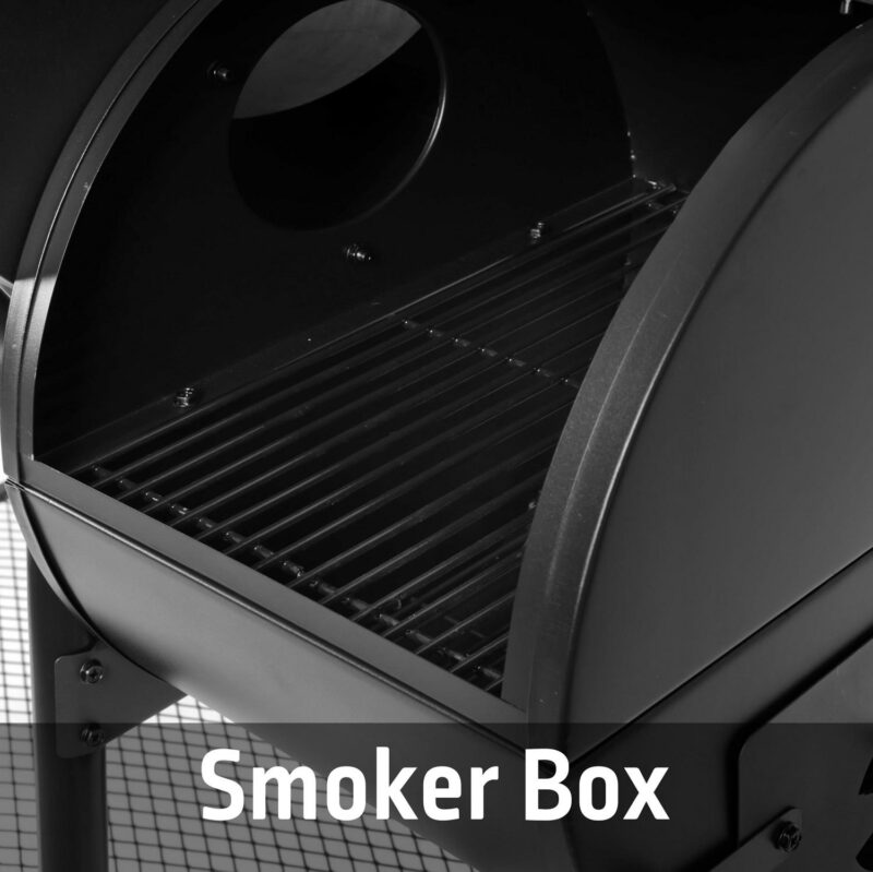 Expert Grill 28  Charcoal Offset Smoker Grill with Side Firebox, Black, New - Image 10