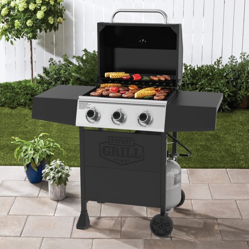 Expert Grill 3 Burner Propane Gas Grill in Black - Image 4