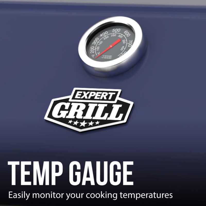 Expert Grill 4 Burner with Side Burner Propane Gas Grill in Blue - Image 12