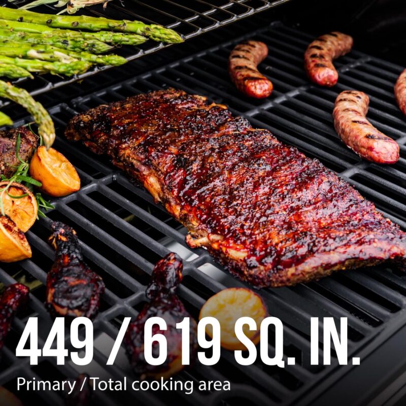 Expert Grill 4 Burner with Side Burner Propane Gas Grill in Blue - Image 6