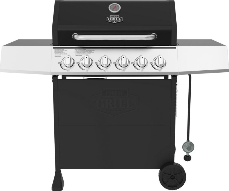 Expert Grill 6 Burner Propane Gas Grill in Black