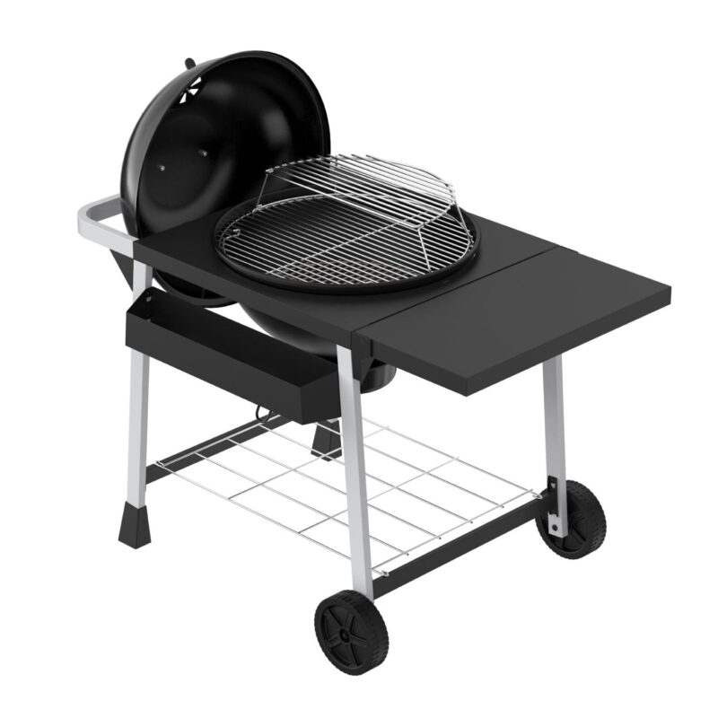Expert Grill Kettle Cart with Pizza Accessories and Warming Rack - Image 4