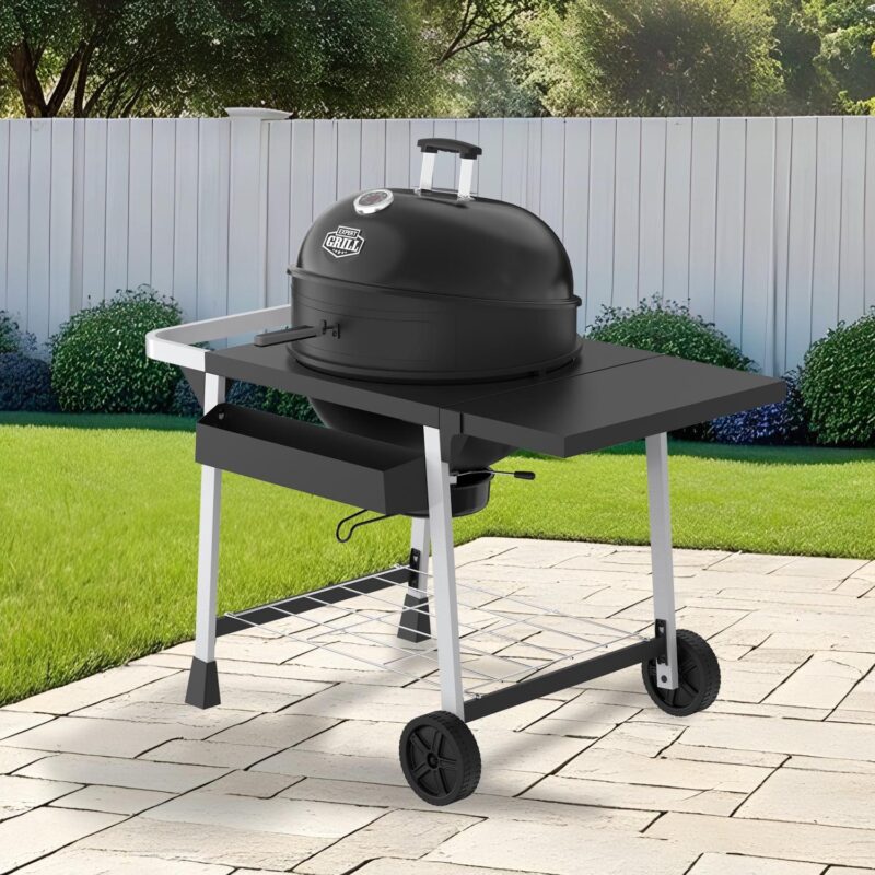 Expert Grill Kettle Cart with Pizza Accessories and Warming Rack - Image 6