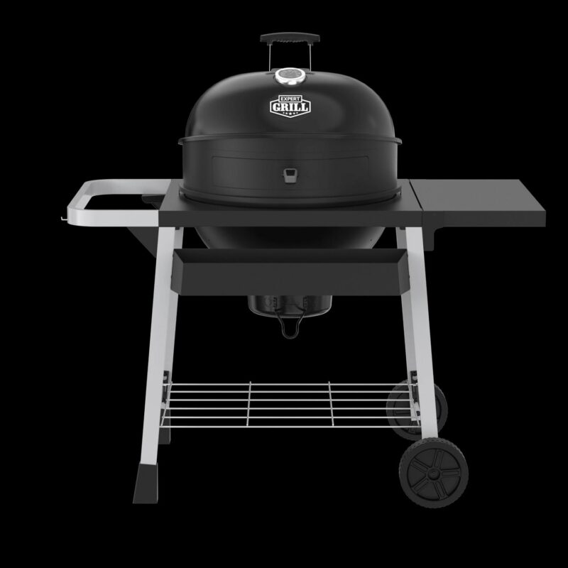 Expert Grill Kettle Cart with Pizza Accessories and Warming Rack