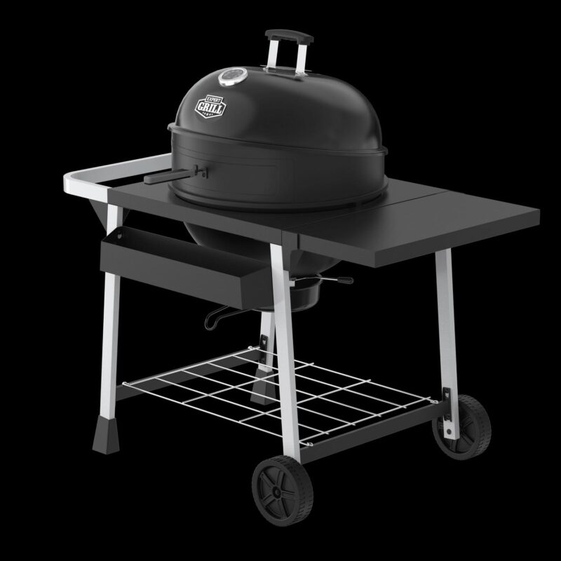 Expert Grill Kettle Cart with Pizza Accessories and Warming Rack - Image 2