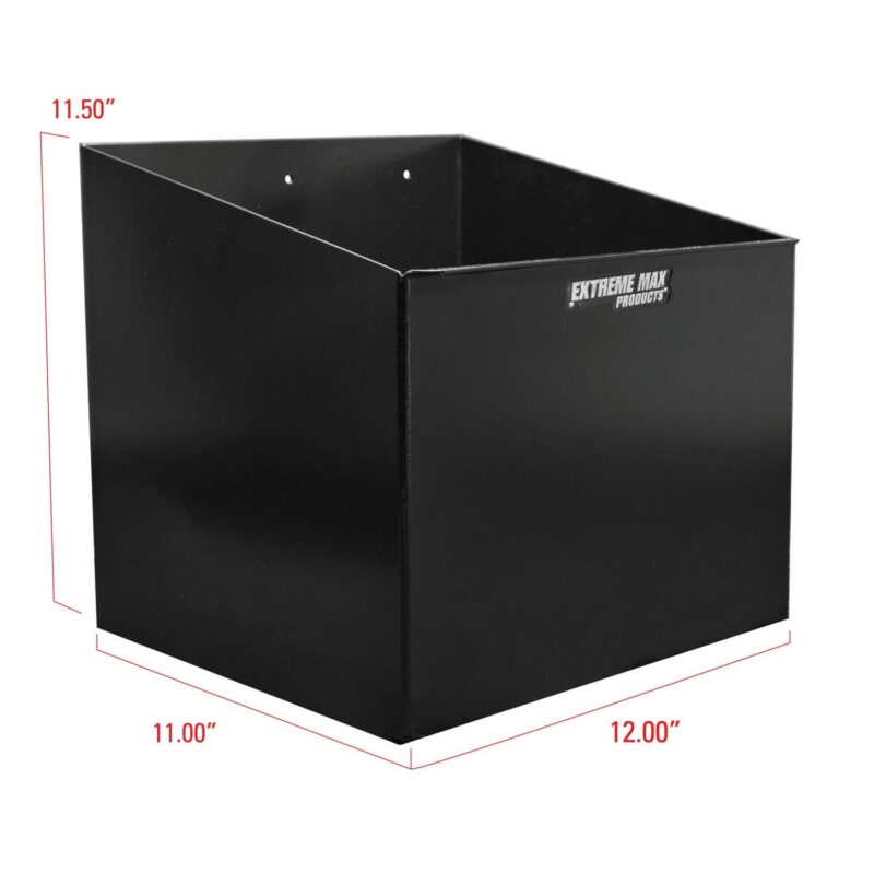 Extreme Max 5001.6157 Aluminum Single Fuel Jug Holder - Fits One 5 Gallon Container, Storage Organizer for Enclosed Race Trailer, Shop, Garage, Storage, Black - Image 5