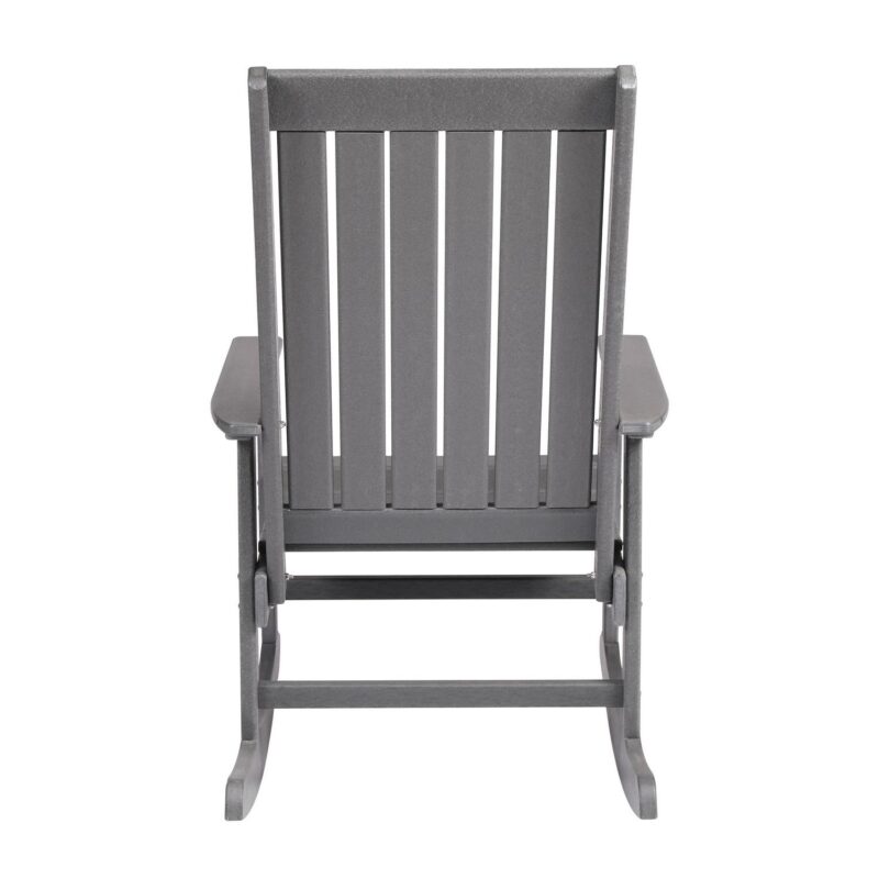Ez-Care Tek-Wood Adirondack Rocker - Slate Grey - Image 2