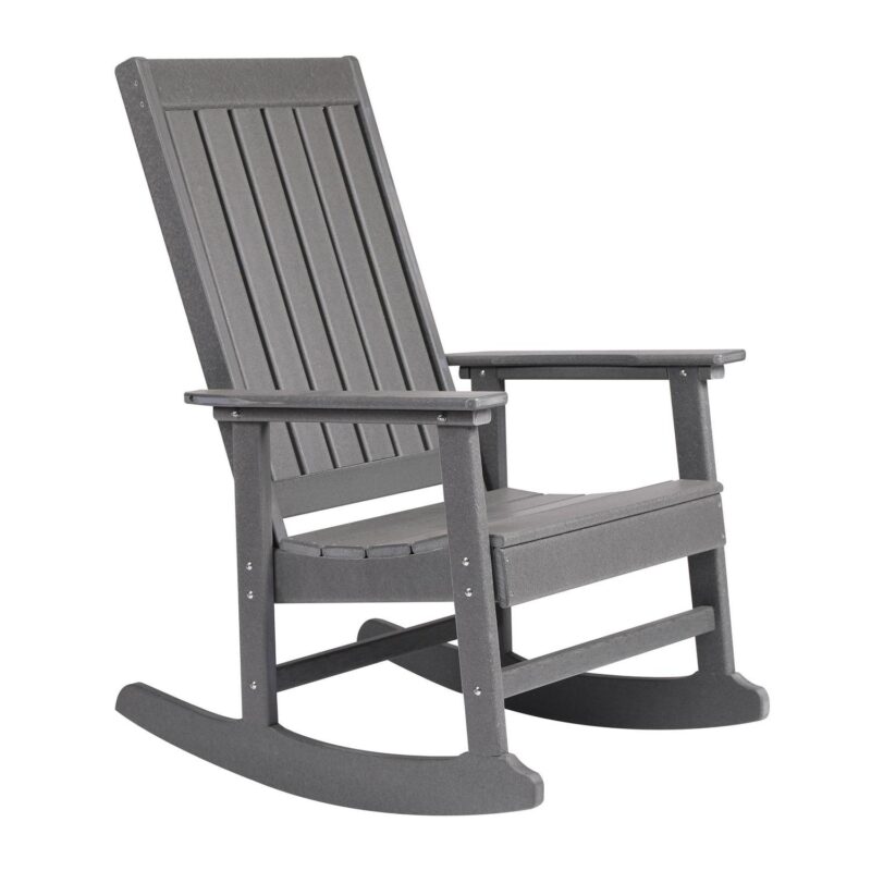 Ez-Care Tek-Wood Adirondack Rocker - Slate Grey - Image 3