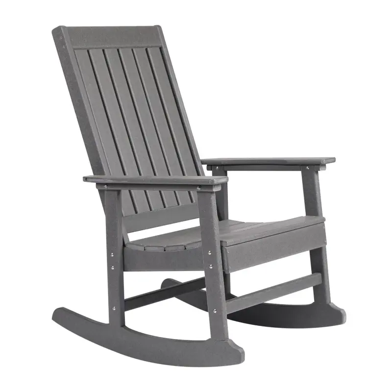 Ez-Care Tek-Wood Adirondack Rocker - Slate Grey - Image 3