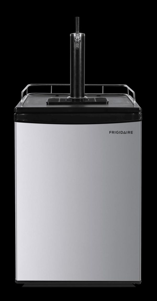 FRIGIDAIRE Beer Keg Kegerator Dispenser with Coupler, Tower Tap, Hose, and Drip Tray for Full Size and Pony Kegs, 5.4 cu. ft. Refrigerator