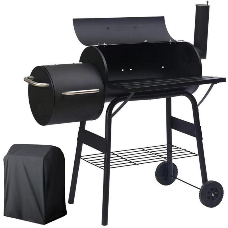 Fenbeli Portable BBQ Charcoal Grill with Cover, Black