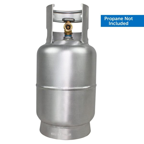 Flame King 10LB Aluminum Propane Cylinder,Tank with OPD Valve, Corrosion-Resistant, Lightweight