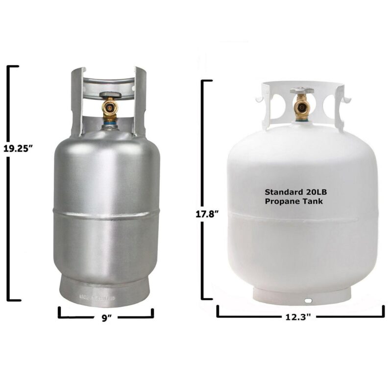 Flame King 10LB Aluminum Propane Cylinder,Tank with OPD Valve, Corrosion-Resistant, Lightweight - Image 5
