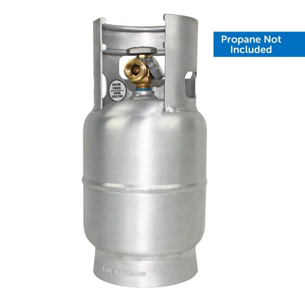 Flame King 5LB Aluminum Propane Tank with Gauge and OPD Valve, Corrosion-Resistant and Rust-Free