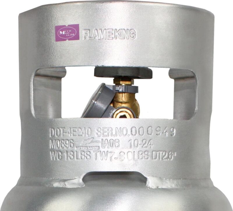 Flame King 5LB Aluminum Propane Tank with Gauge and OPD Valve, Corrosion-Resistant and Rust-Free - Image 12