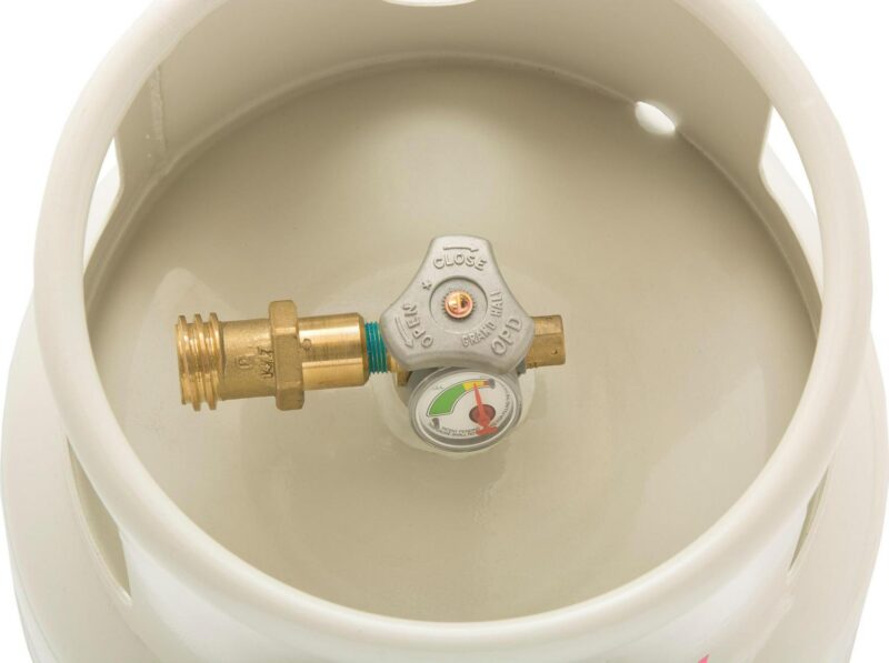 Flame King Empty Floor Buffer Steel Propane Tank Cylinder, Vapor Valve and Level Gauge, 20 lbs - Image 3