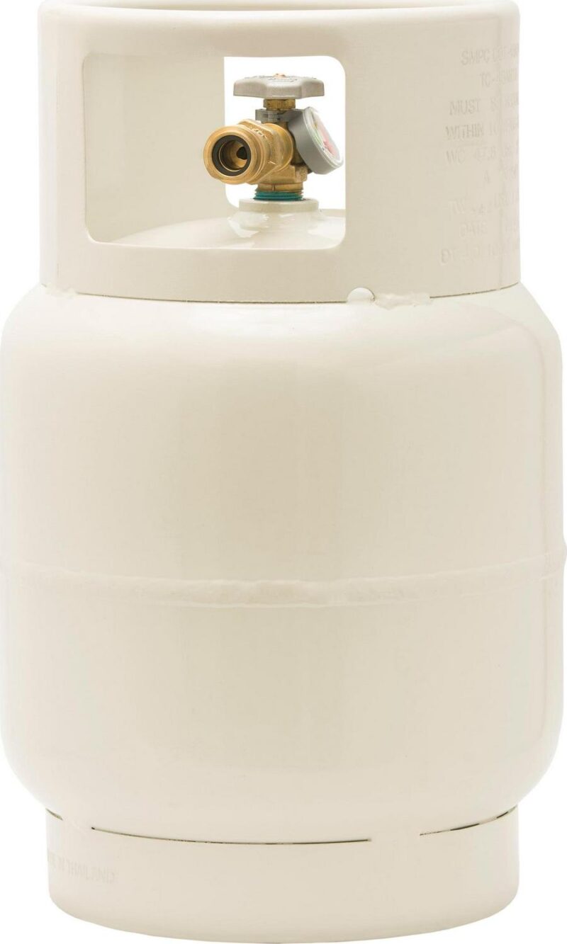 Flame King Empty Floor Buffer Steel Propane Tank Cylinder, Vapor Valve and Level Gauge, 20 lbs - Image 2