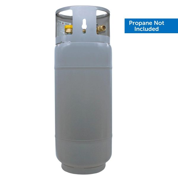 Flame King Empty Steel Forklift Propane Tank with Built-in Gauge, Rugged-Designed, 43.5 lbs
