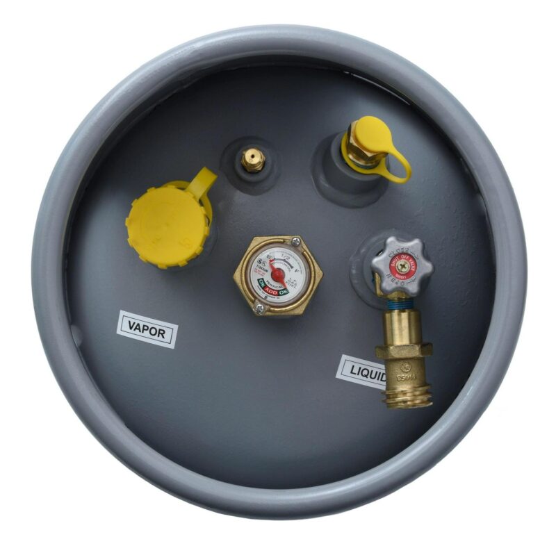 Flame King Empty Steel Forklift Propane Tank with Built-in Gauge, Rugged-Designed, 43.5 lbs - Image 3