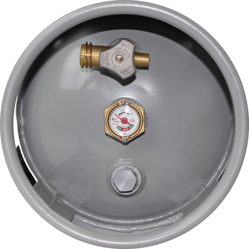 Flame King YSN20HOG Horizontal and Vertical Propane Cylinder with Premium OPD and Built-in Gauge, Gray - Image 9