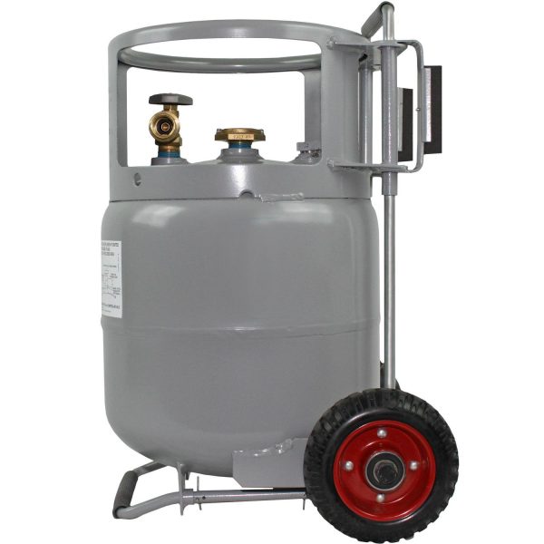 Flame King YSN20HOG Horizontal and Vertical Propane Cylinder with Premium OPD and Built-in Gauge, Gray