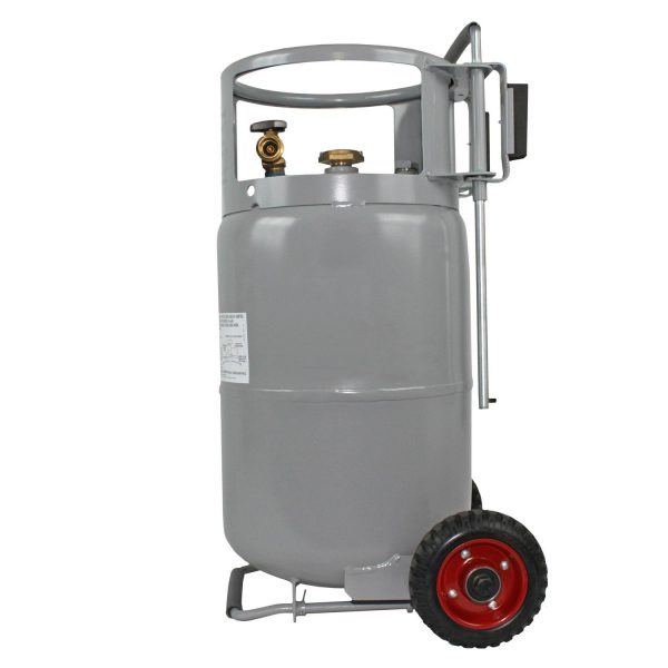 Flame King YSN30HOG Horizontal and Vertical Propane Cylinder with Premium OPD and Built-in Gauge, Gray