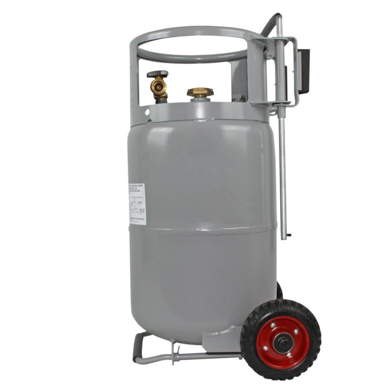 Flame King YSN30HOG Horizontal and Vertical Propane Cylinder with Premium OPD and Built-in Gauge, Gray