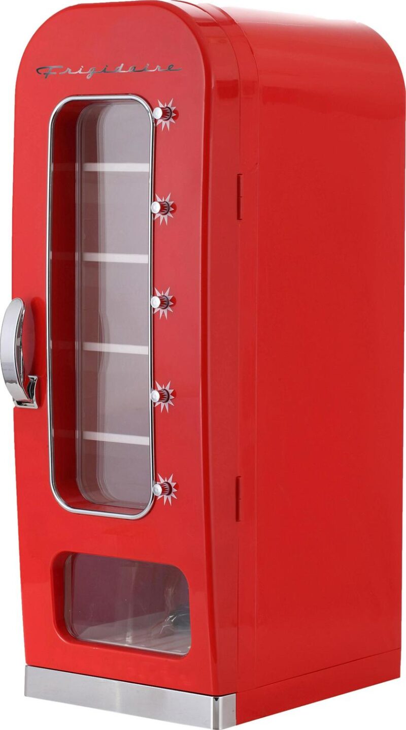Frigidaire 0.6 cu. ft. Can Dispenser and Beverage Mini Personal Vending machine Fridge Cooler (EFMIS045) - Red, New, 20 inch Width - Image 7