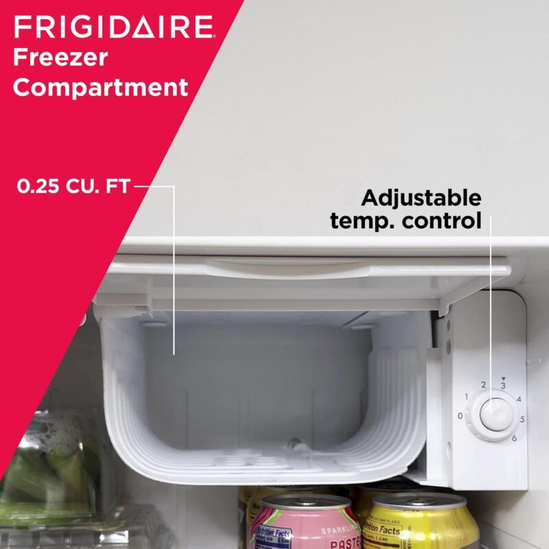 Frigidaire 1.6 Cu. Ft. Retro Compact Refrigerator with Side Bottle Opener EFR176, Blue - Image 6