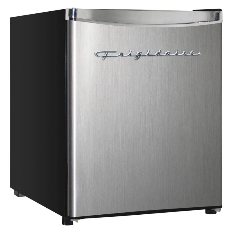 Frigidaire, 1.6 Cu. ft. Capacity Retro Refrigerator with Chrome Trim, EFR182, Platinum - Image 6