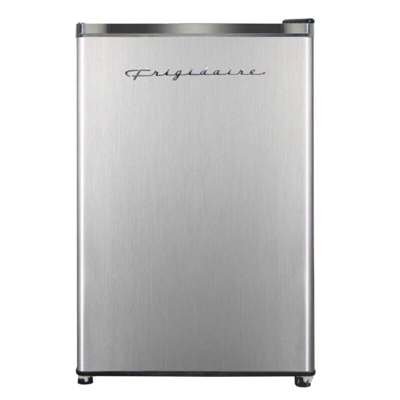 Frigidaire, 1.6 Cu. ft. Capacity Retro Refrigerator with Chrome Trim, EFR182, Platinum