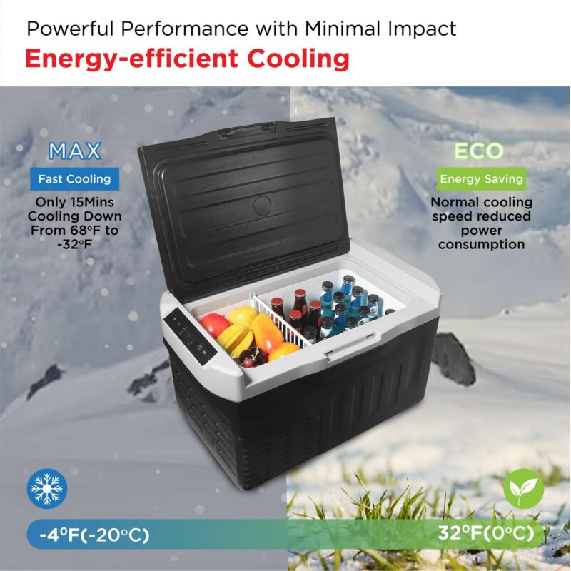 Frigidaire 20L Portable Convertible Electric Refrigerator/Freezer, 12V Car Charging - Image 2