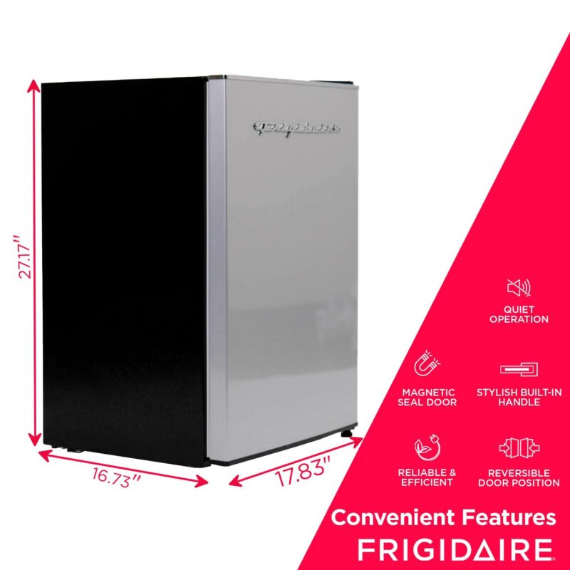 Frigidaire, 2.5 Cu. Ft. Compact Refrigerator, Platinum - Image 4